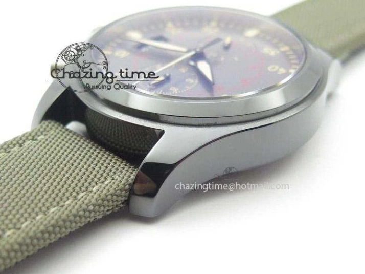 MIROTIME 0401 Pilot Top Gun Miramar IWC388002 ZF 1:1 Best Edition Ceramic Case On Nylon Strap A Practical 7345